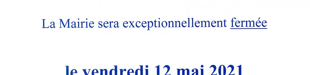 fermeture mairie