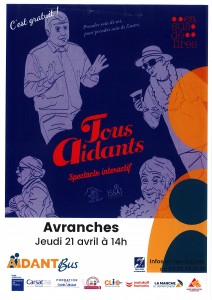 Affiche spectacle interactif TOUS AIDANTS