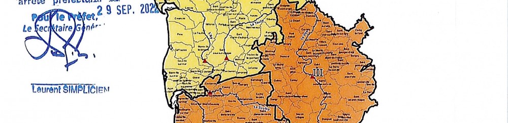 carte sécheresse Manche 29.09.2022
