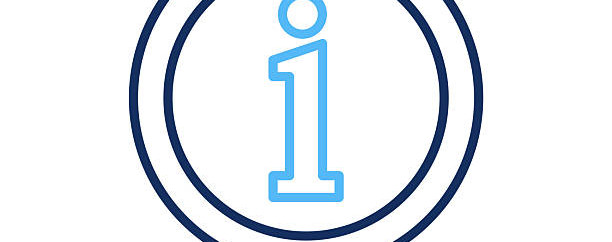 Information thin line vector icon.